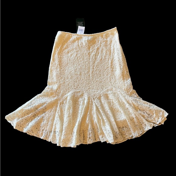 Ralph Lauren Lauren Cream Lace Skirt - Picture 3 of 10
